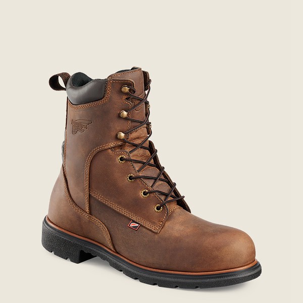 Red Wing Mens Dynaforce® - 8-inch Soft Toe - Work Boots Brown - 3107JTLDI